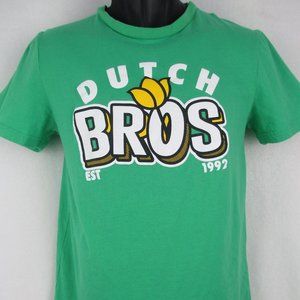 Dutch Bros Tulip Green Tshirt Medium